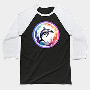 Dolphin Art Gift, Animal design, Dolphin Gift, Baseball T-Shirt